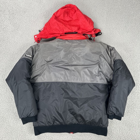 Vtg 80s Olympian CB Sports Gore Tex Jacket Coat Men Large Black Grey Red Lined - Picture 16 of 16